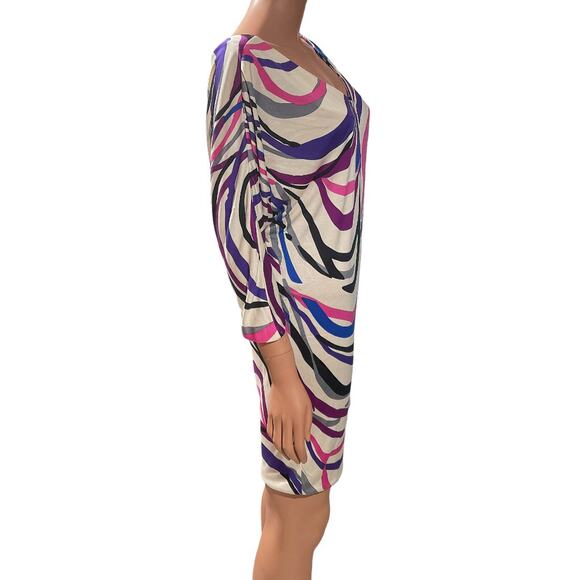 NWT Diane Von Furstenberg Clara Silk Jersey Mini Length Tunic Dress Size 2 - Picture 2 of 7